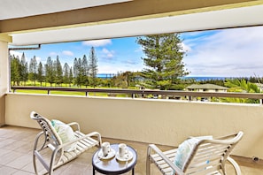 Sip your morning coffee from your covered lanai