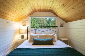 Upstairs loft style King Bedroom