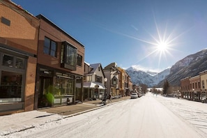 TruLux building located on the sunny side of Main