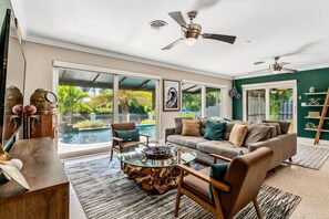 Incredible views of the backyard from nearly every room in the house
