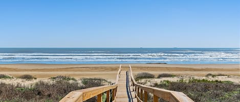 Welcome to your next beach retreat! Direct access just steps from our home.