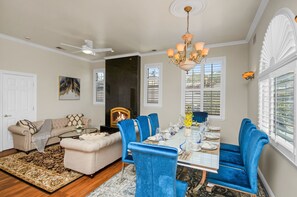 Stunning living and dining rooms. 