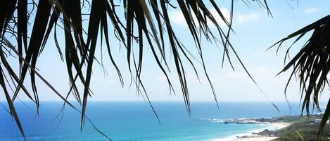 Exotic beach facing from the view spot
