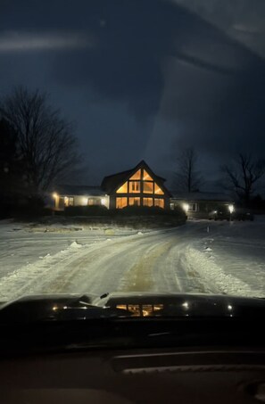 Returning from a day of Skiing at Boyne Mountain only a 12 min drive 