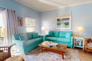 Comfortable Living Room with Premium Queen Size Sleep Sofa