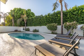 Sun Beds Near Poolside
