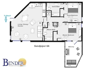 Sandpiper 8A Floor Plan