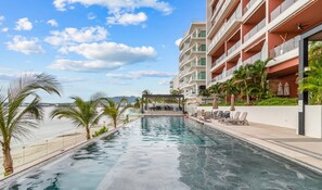 Pool & Grill Area with Beach Access
