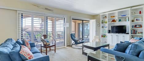 Living room with large balcony