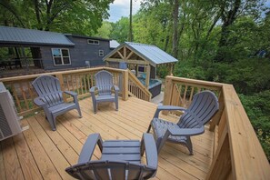 Back deck with outdoor seating