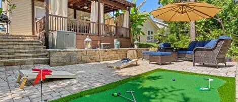 Our putting green is a fun place to practice or for your kids to play. 