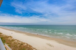 Enjoy the soothing sound of the waves from the balcony