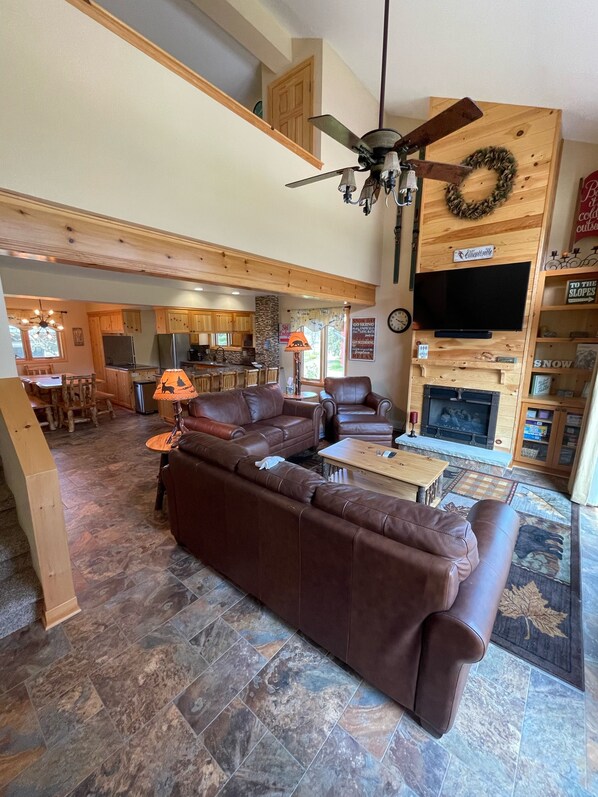 Living area and Kitchen