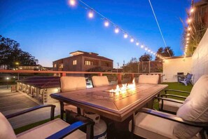 Enjoy our upper patio and BBQ spot