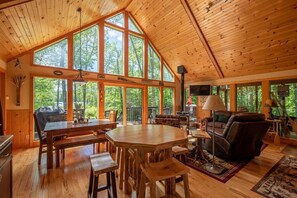 Open concept great room with tons of natural light 