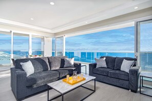 Double sofas in the main room.