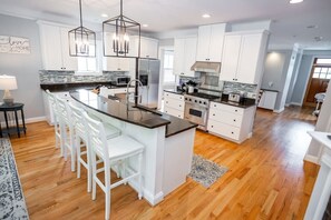 Large, beautifully updated kitchen area