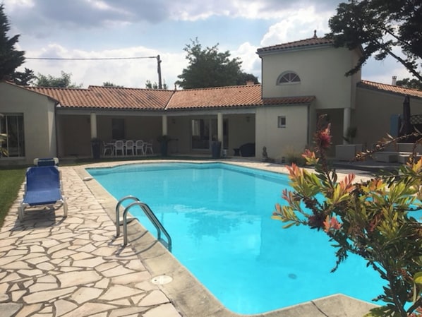 Vue sur piscine