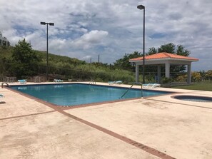 Condo swimming pool.