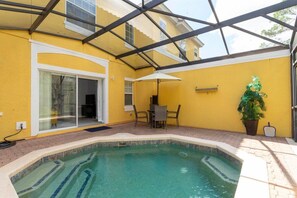 A private pool for the families enjoyment. Pool heating service available for the cold days and security pool fence for kids.