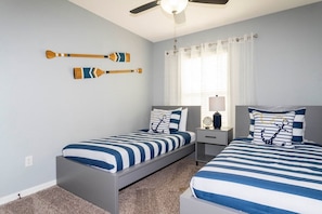 Two singles beds for all the family comfort