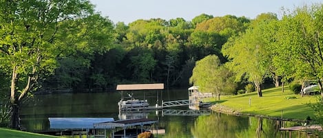 A beautiful view from the tranquil back yard.