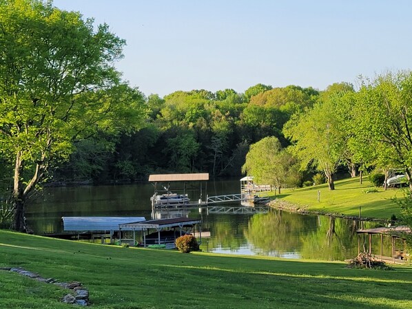 A beautiful view from the tranquil back yard.