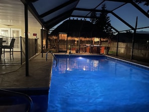 Pool is perfect day or night