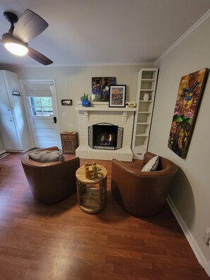 Den w/fireplace and desk