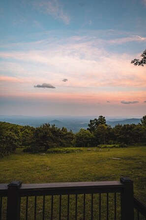 Sunset view from deck