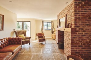 The living room at Estate Lodge, Welsh Borders