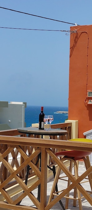 Sea view from bar outside