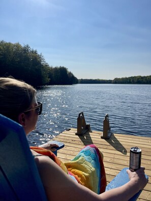 Relax on the dock or go for a swim