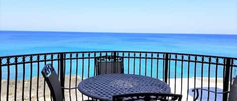 Stunning ocean views from the patio