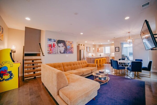 City living redefined: Immerse yourself in the beauty of Denver from the living room of this 3-bedroom rooftop retreat.