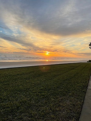 Sunrise from the patio.