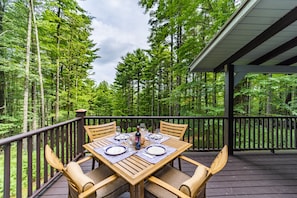 Dine outside on the back deck