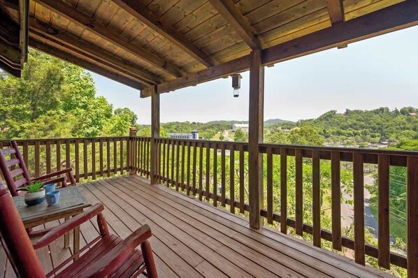 Spend the day soaking in this stunning scenery by the porch!