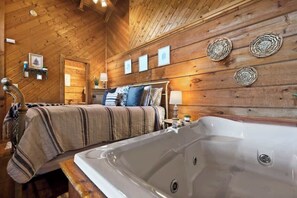 The Bedroom with its own Jacuzzi Tub