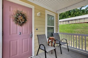 You can sit on your front porch every morning and just relax