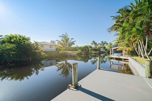 Canal views with dock