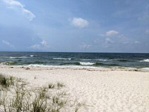 White sand and turquoise water just steps away 