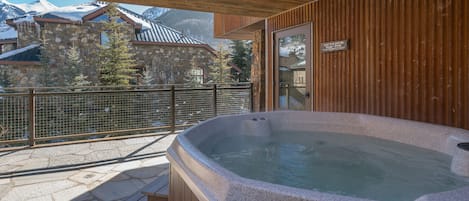 Shared hot tub with a view.