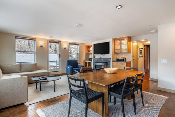 Dining space.