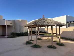 This is the front courtyard
