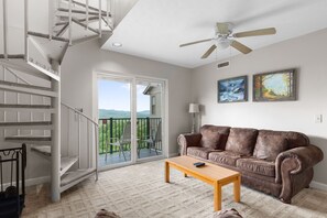 Easy Access - The living room provides quick and easy access to the patio where you can sit and enjoy your surroundings.