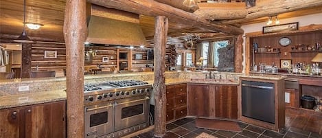 Fully stocked kitchen