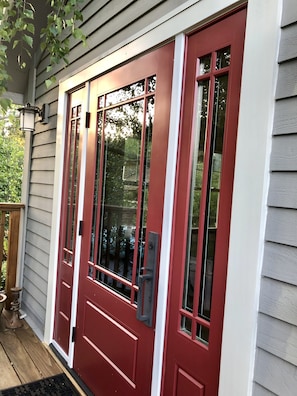 Front door of upper flat