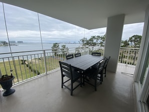 Balcony (ignore the ropes hanging, they were finishing a construction project)