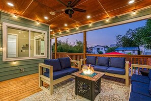 Back Deck Area - Not pictured - we just added a 60 inch TV to the back deck!